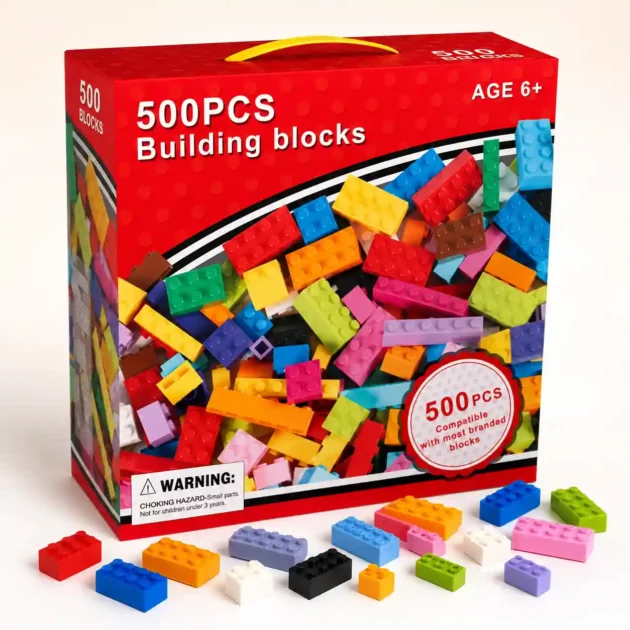 مكعبات ليجو (500 قطعة )